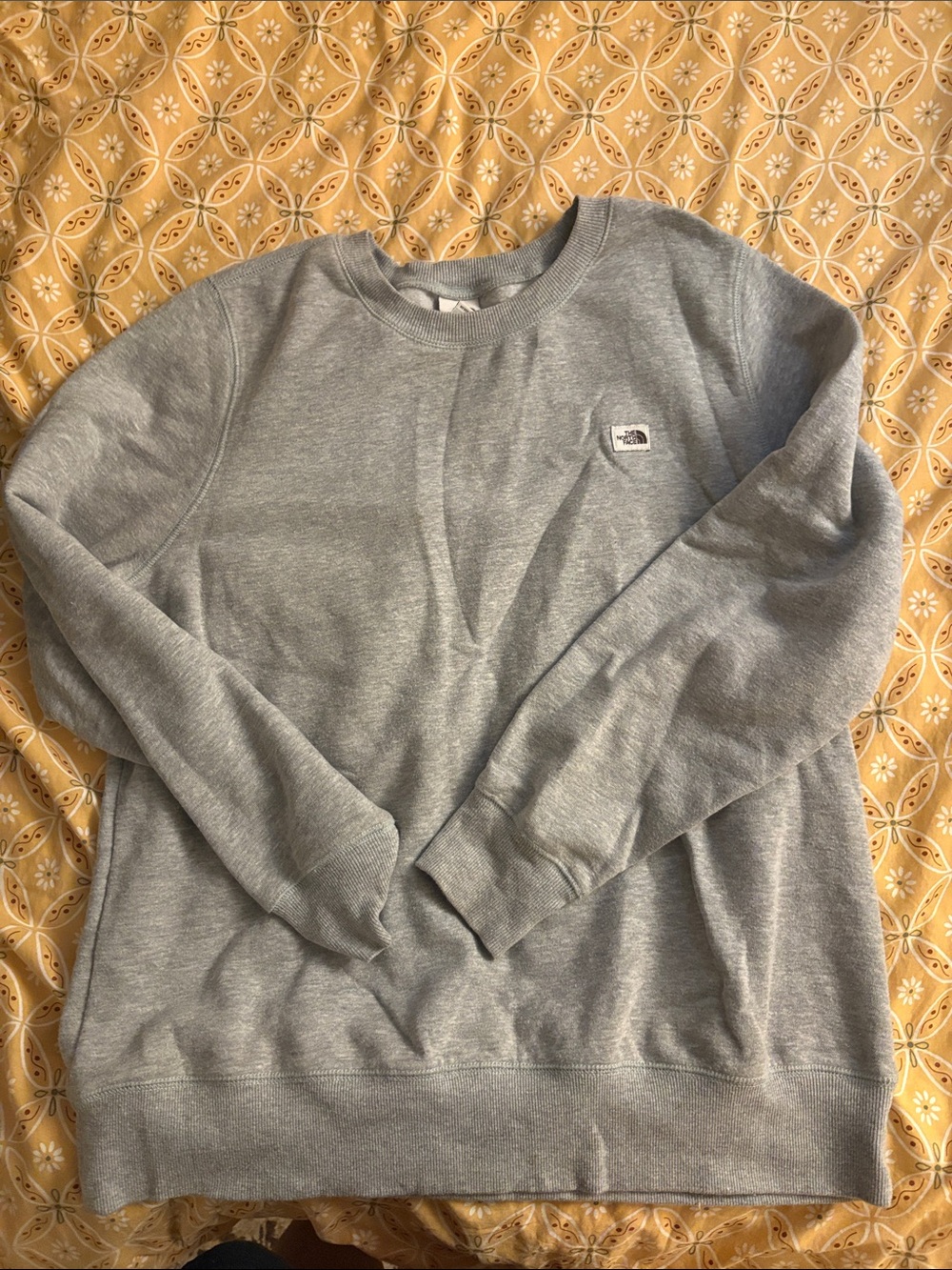 The North Face Men's Gray Crewneck Sweatshirt